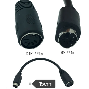 6-контактный разъем Mini-DIN (PS2) для подключения к DIN 5-контактный разъем 6-КОНТАКТНЫЙ разъем Mini-DIN (PS2) для подключения к DIN 5-контактный разъем для клавиатуры 15 см