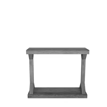 Плетеные дорожки, Небольшой консольный столик для прихожей с колючками в деревенском стиле, серый
