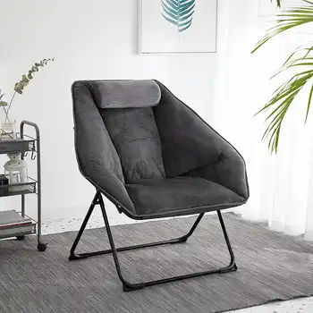 Складной стул Urban Shop Micromink с шестигранной спинкой, черный